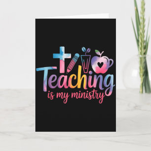 Lehren ist mein Ministerium-Blume Jesus Christlich Karte