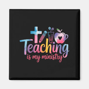 Lehren ist mein Ministerium-Blume Jesus Christlich Magnet