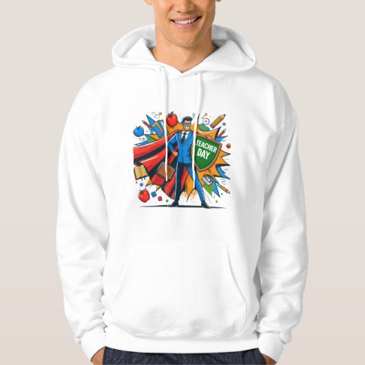 Lehren ist meine Anerkennung als Supermachtlehrer Hoodie (Vorderseite)