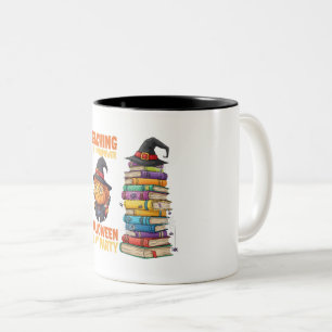 Lehren ist meine Superkraft – Halloween-Tasse für Zweifarbige Tasse