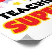 Lehren ist meine Supermacht Poster (Ecke)