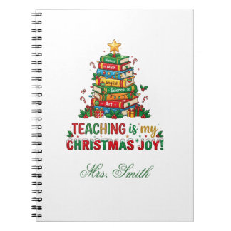 Lehren ist meine Weihnachtsfreude Lehrerbuch Notizblock