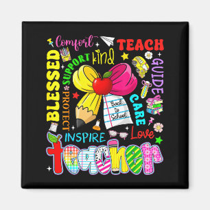 Lehren Liebe Inspirieren Lehrer Kinder Bleistift B Magnet
