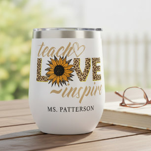 Lehren Liebe Inspirieren Lehrer Sonnenblume Modern