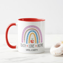 Lehren Liebe Inspirieren Lehrer Tasse