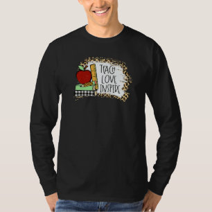 Lehren Liebe Inspirieren Leopard Cheetah Druck 100 T-Shirt