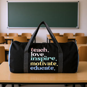 Lehren Liebe Inspirieren Motivieren Bilden Duffle Bag