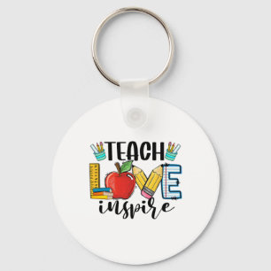 Lehren Liebe Inspirieren Shirt Lustig Ck Zur Schul Schlüsselanhänger