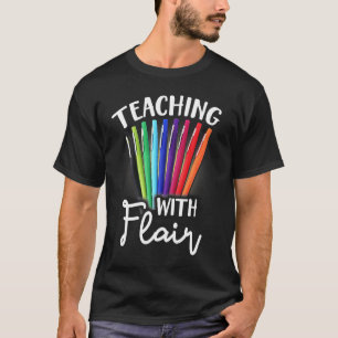 Lehren mit Flair Flair Teach valentine T-Shirt