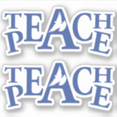 Lehren Sie den Single "Weiße Taube" und "Blau" Aufkleber (Vorderseite)