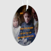 LEHREN SIE DIE KINDER 2025 CHRISTMAS ORNAMENT (Vorderseite)