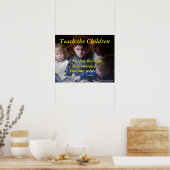 LEHREN SIE DIE KINDER POSTER (Küche)