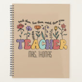 Lehren Sie ihnen positive Affirmations Custom Teac Planer (Vorderseite)