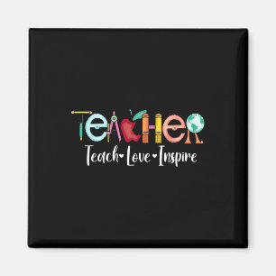 Lehren Sie Liebe Inspirieren Sie Lehrer Anerkennun Magnet