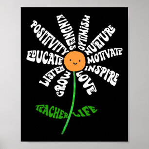 Lehren Sie Liebe Inspirieren Sie Lehrer Inspiriere Poster