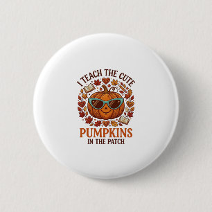 Lehren Sie süße Kürbisse Patch Halloween-Sonnenbri Button
