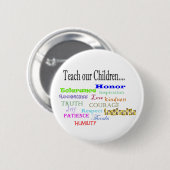 lehren unsere Kinder Button (Vorne & Hinten)