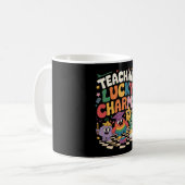 Lehren von glücklichen Charms Lehrer St Patrick's  Kaffeetasse (Vorderseite Links)