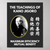 Lehren von Jigoro Kano Japanisch Judo Poster (Vorne)