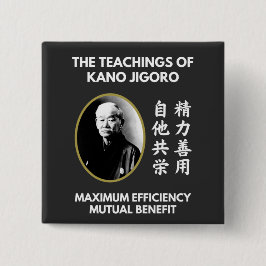 Lehren von Kano Jigoro Japanisch Judo Button