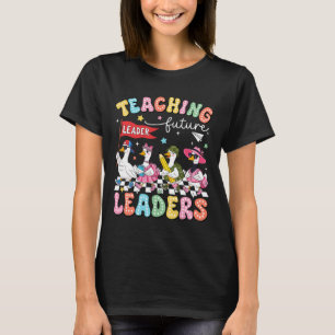 Lehren zukünftiger Führer Dummer-Gänse-Lehrer Zurü T-Shirt