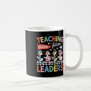 Lehren zukünftiger Führer Lustige Gans Lehrer Rück Kaffeetasse