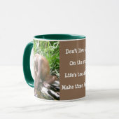 Lehren zur Tierwelt: Das Leben ist kurz, Spaß habe Tasse (Vorderseite Links)