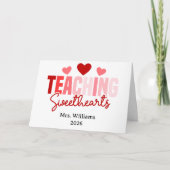 Lehrende Süße anpassbare Klasse Valentinstag Karte (Vorderseite)