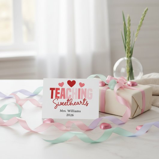 Lehrende Süße anpassbare Klasse Valentinstag Karte