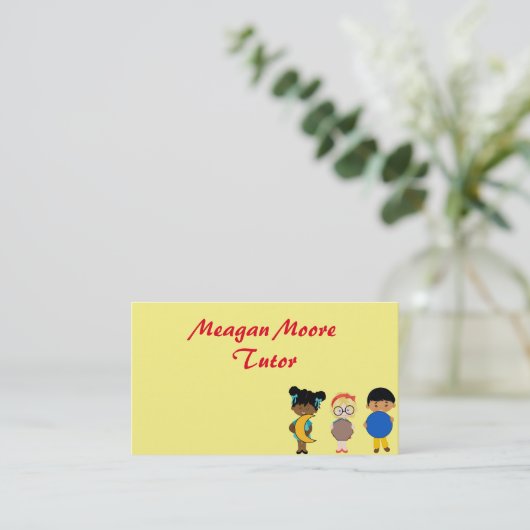 Lehrende Visitenkarte (Stehend Vorderseite)