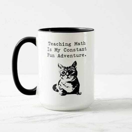 Lehrender Mathe Spaß Abenteuer Erzieher Leben Tasse (Links)