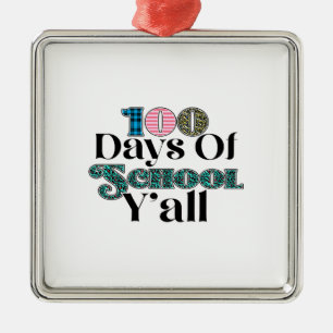 Lehrer 100 Tage der Schule J Ornament Aus Metall