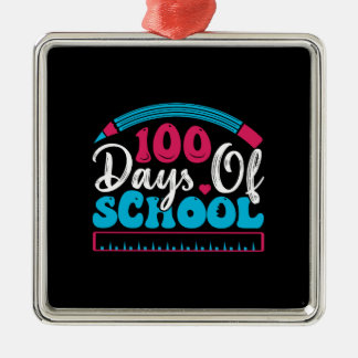 Lehrer 100 Tage der Schule Ornament Aus Metall