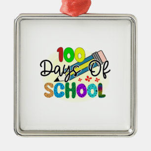 Lehrer 100 Tage der Schule Ornament Aus Metall
