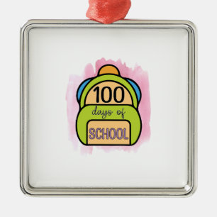 Lehrer 100 Tage der Schule Ornament Aus Metall