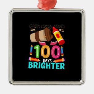 Lehrer 100 Tage heller Ornament Aus Metall