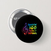 Lehrer - 100 Tage Musik in der Schule Button (Vorne & Hinten)