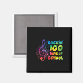 Lehrer - 100 Tage Musik in der Schule Magnet (Vorderseite/Rückseite)