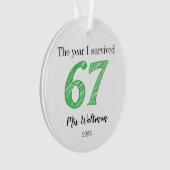 Lehrer 67 Lustiger Meme-Name Geschenk Ornament (Vorderseite)