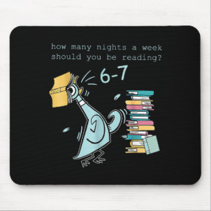 Lehrer 6-7 Wie viele Nächte pro Woche sollten Sie  Mousepad