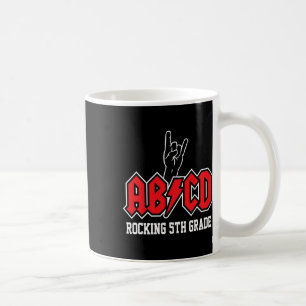 Lehrer Abcd Rock 5. Klasse Rocks Byck Zur Schule Kaffeetasse