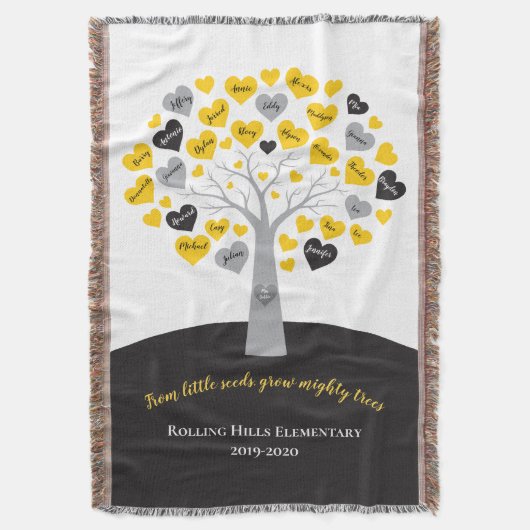 LEHRER-ABSCHLUSS-KLASSEN-STUDENTEN-GESCHENK DECKE (Vorderseite Vertikal)