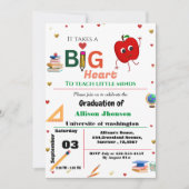 Lehrer Abschluss laden Abschluss ein Einladung (Vorderseite)