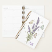 Lehrer Abschluss Lavendel Schmetterling Monogramm Planer (Anzeige)