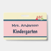 Lehrer Abzeichen für zwei Klassenzimmer Maßgeschne Ausweis (Rückseite)