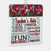 ****LEHRER-AIDE**** PHANTASTISCHE CHRISTMAS-ORNAME KERAMIKORNAMENT (Rechts)