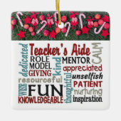 ****LEHRER-AIDE**** PHANTASTISCHE CHRISTMAS-ORNAME KERAMIKORNAMENT (Vorderseite)