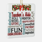 ****LEHRER-AIDE**** PHANTASTISCHE CHRISTMAS-ORNATI KERAMIKORNAMENT (Rechts)