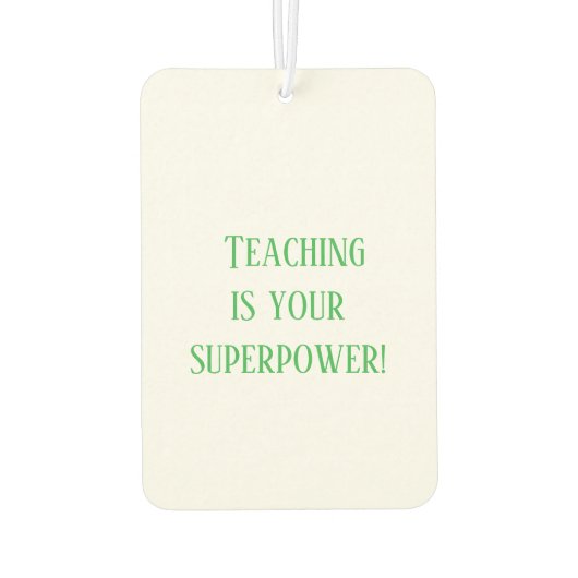 Lehrer Air Freshener - Danke, Lehrer! Autolufterfrischer (Rückseite)