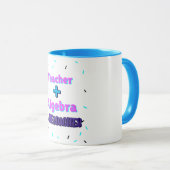 Lehrer + Algebra ∞ Lehrer Mathematiker Algebra Leh Tasse (VorderseiteRechts)